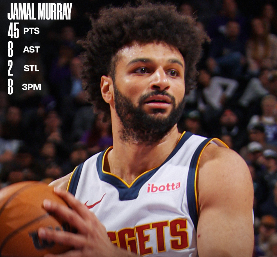 九游体育官方入口-穆雷狂轰45分连刷四纪录！近三战109分势头猛烈 阿帅：他扛起球队